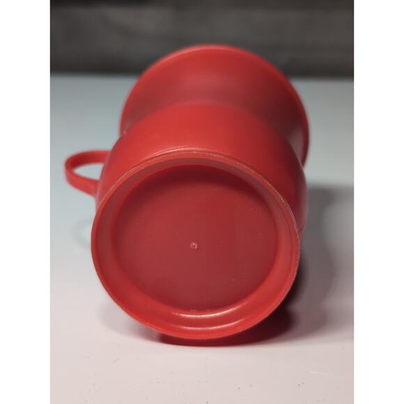 Set of 4 Vintage Red Kool Aid Cups Plastic KoolAid Man Oh Yeah 80s - Picture 4 of 4